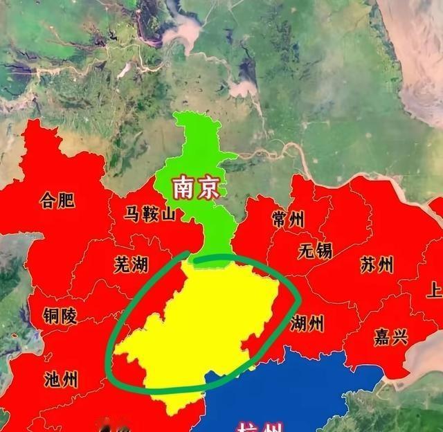安徽宣城这位置绝了，夹在南京杭州中间，同时混进上海、南京、杭州三个都市圈，妥妥的