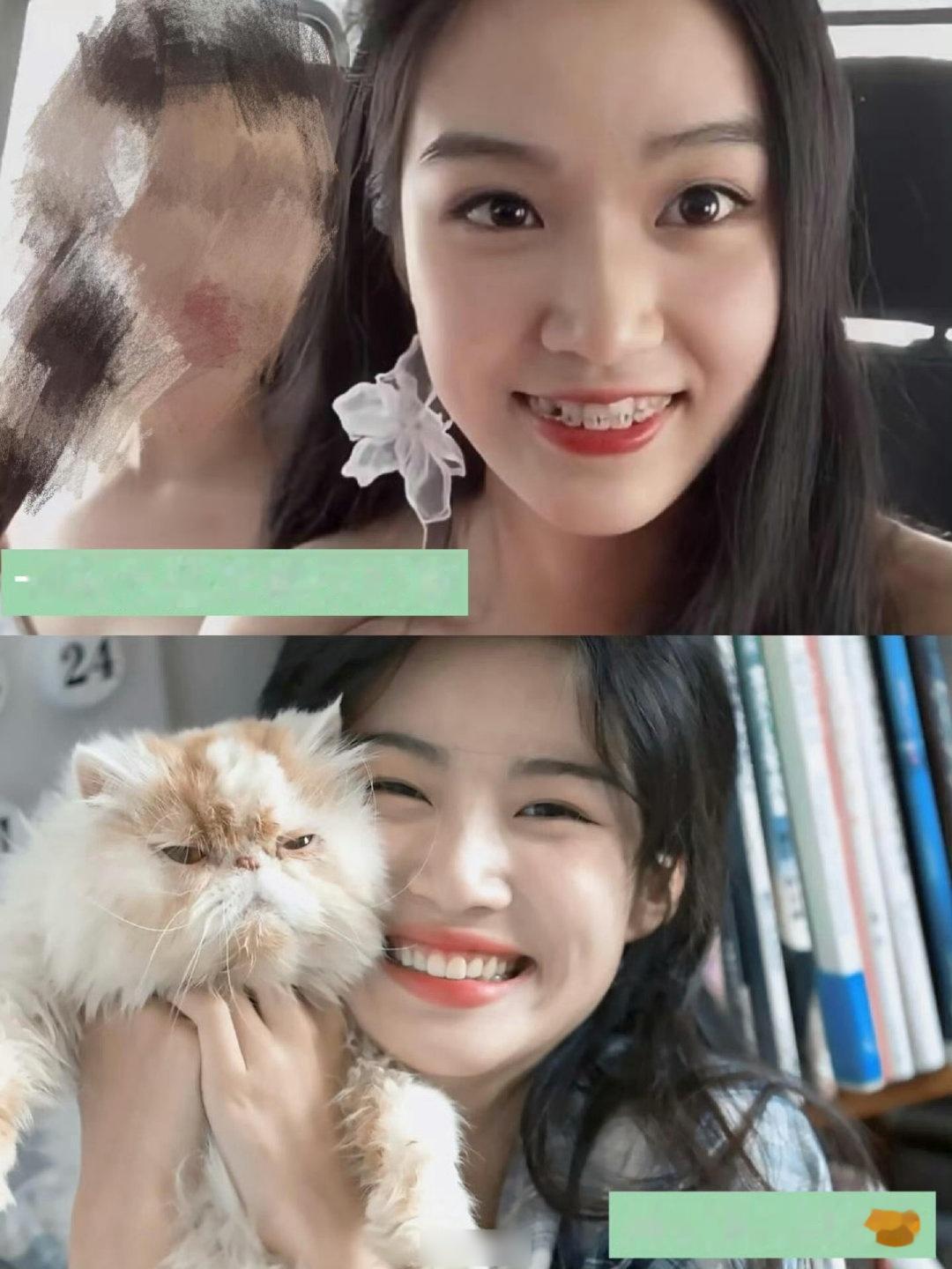 这就是卢昱晓有一个牙医妈妈的好处吧，整齐的牙齿真的很美……