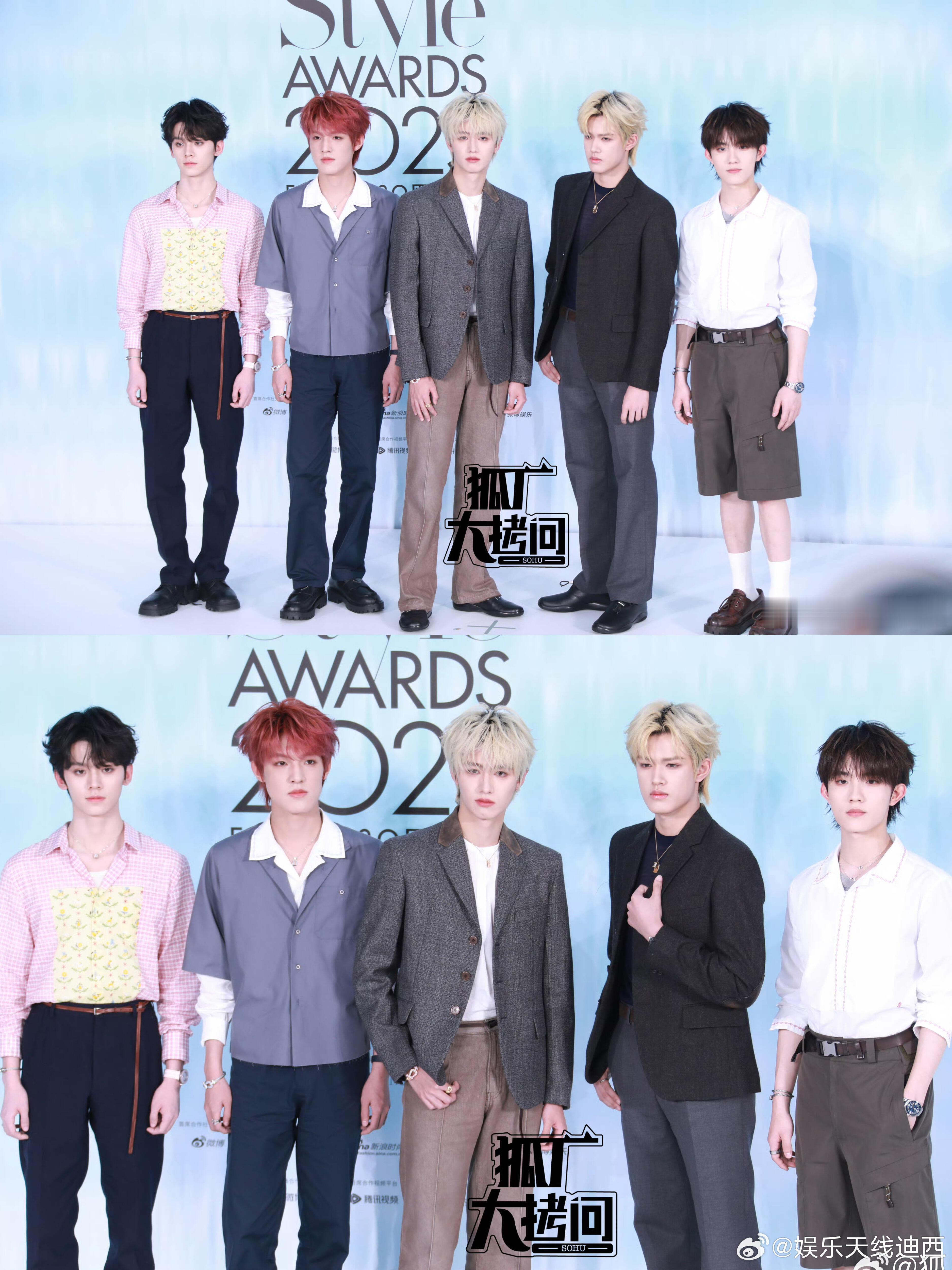 ELLE红毯今日ELLE红毯男明星造型生图盘点～于适top登录少年米卡周