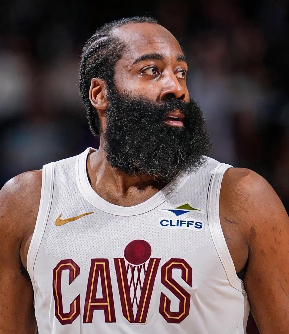 太精彩，骑士个122-116险胜老鹰，一战让打出3个事实！1. 哈登，本场效率