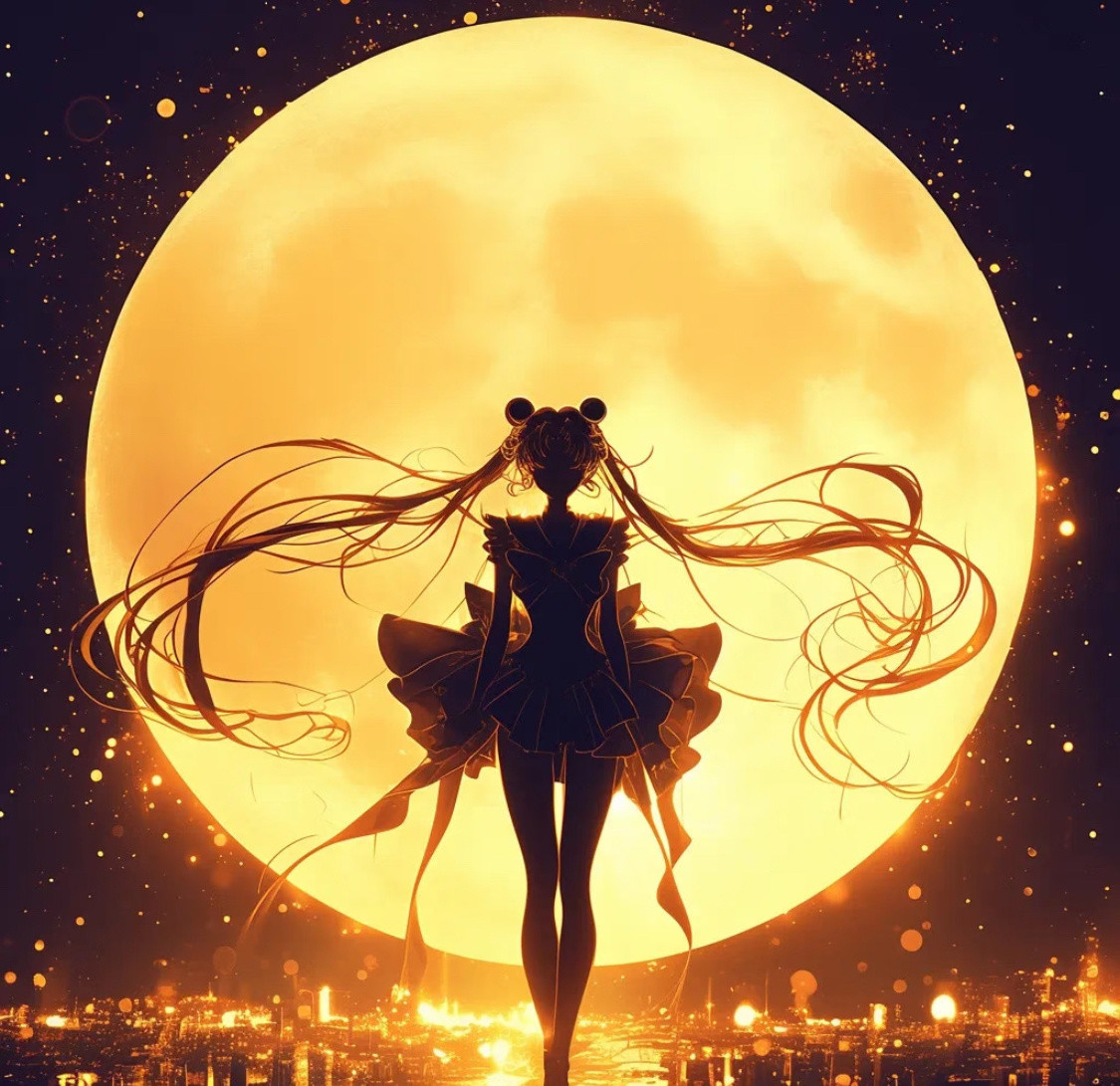 美少女战士🌙月下独影，夜与星辰的对话✨动漫仲夏狂欢季暑期片单交换计划美少女战士