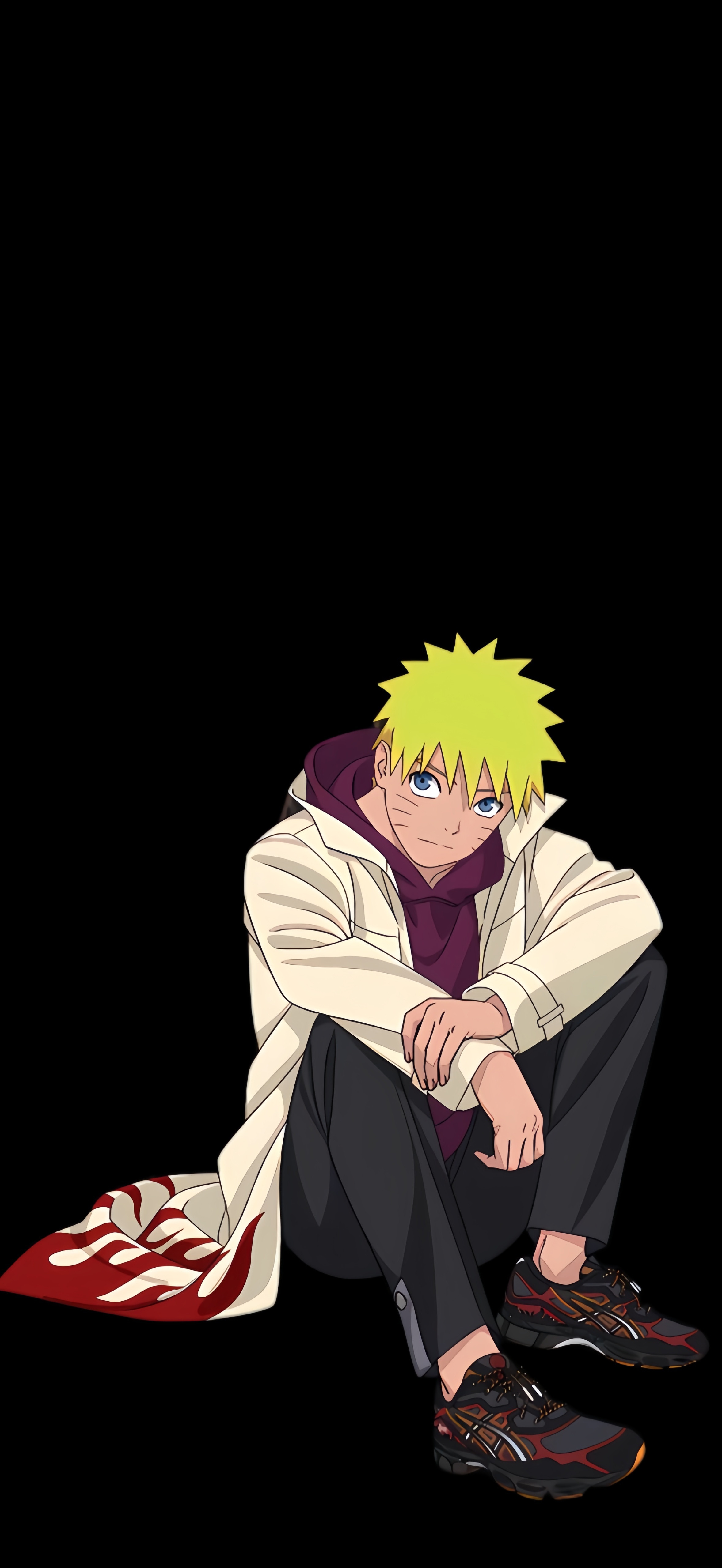 火影忍者x亚瑟士（asics）联名宣传图里的鸣人好帅啊图2是我抠的手机壁纸尺