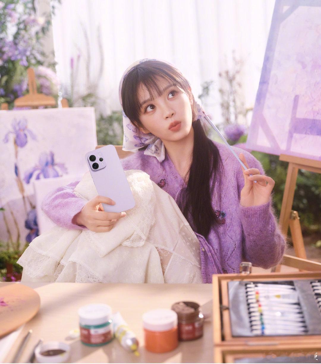 田曦薇的明媚有四种颜色是谁被田曦薇的四色造型狠狠戳中少女心！白色清透似晨露，紫色