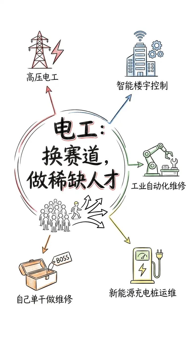 电工遍地都是，换条赛道你就是稀缺人才