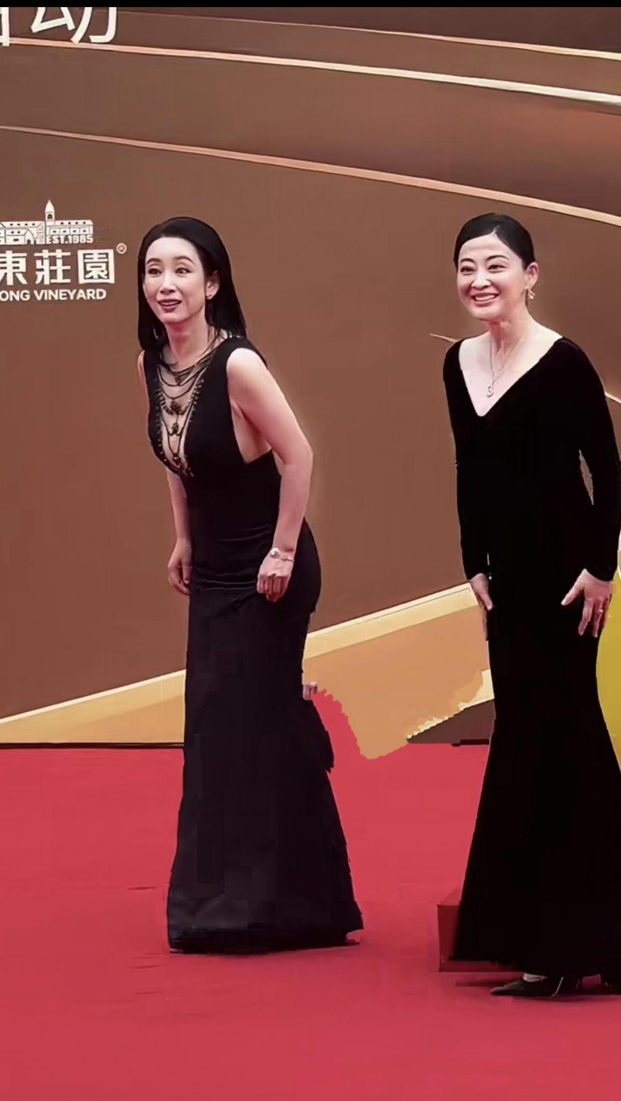 秦海璐、梅婷约好似的，一身黑裙，事业有成，婚姻幸福，还挺有资源的。真实，不做作，