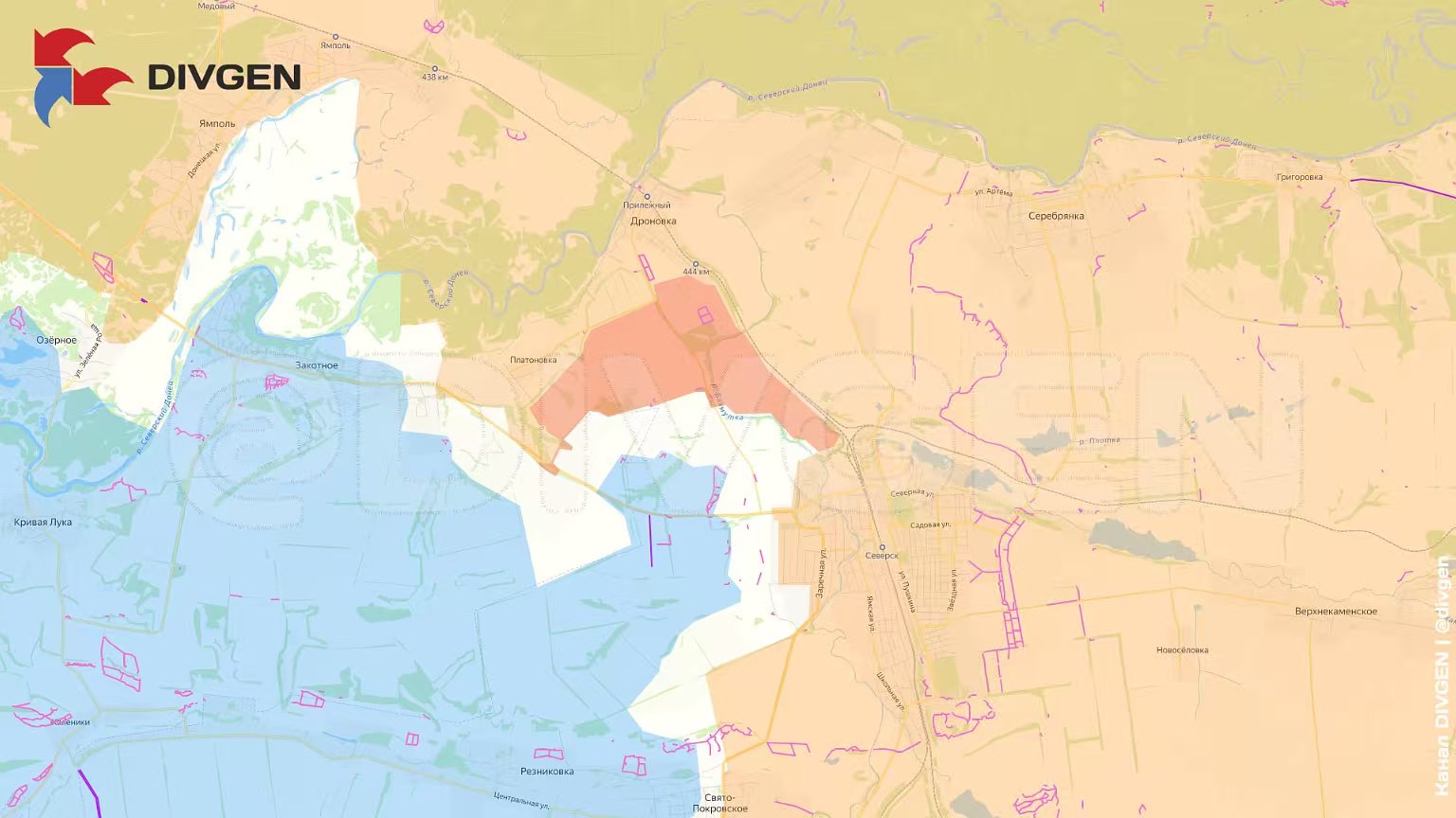 塞弗尔斯克方向，拿下城区后，开始逐渐巩固周边的阵地，南部集群在德罗诺夫卡南部又拿