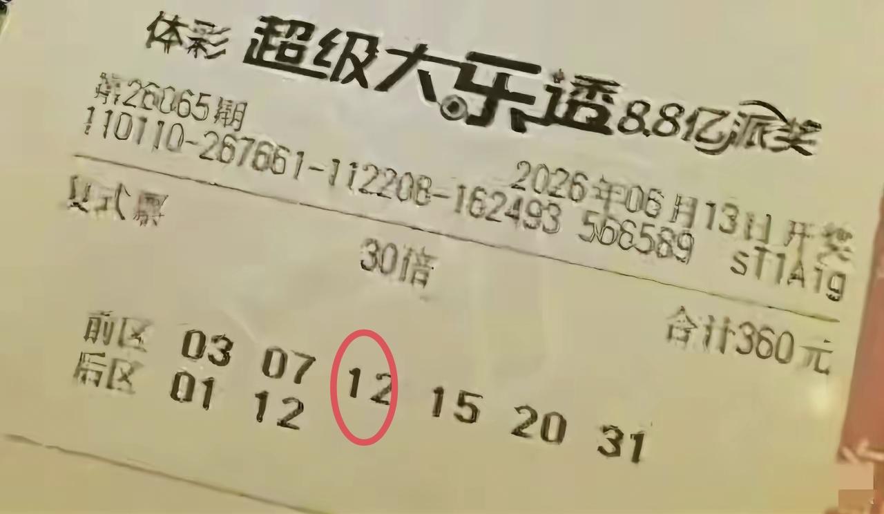 明知道结果，还要赌气，赌的结果就是打水漂。像这种彩票，虽然是6+2的复式彩票，