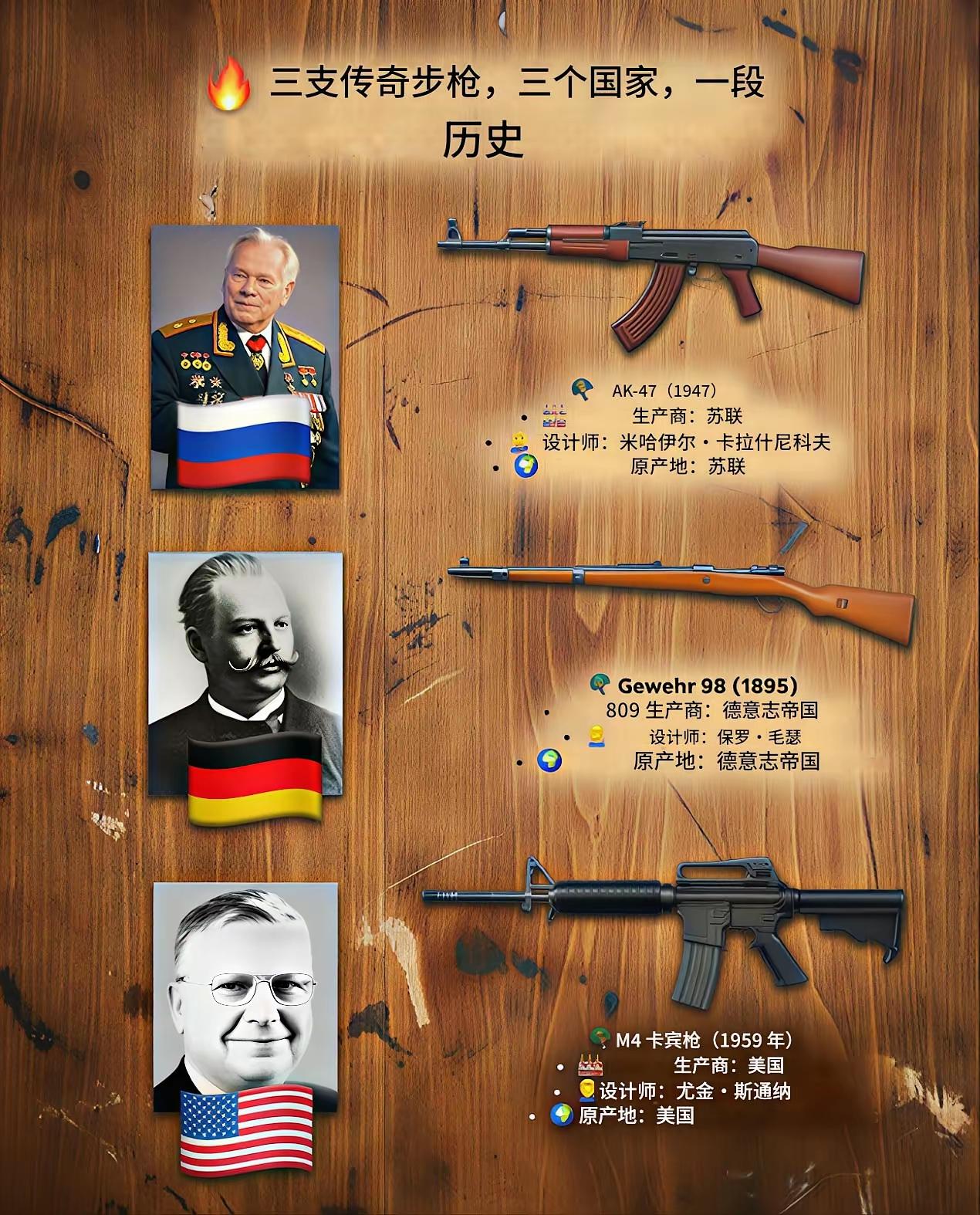 三支传奇步枪，说真的，AK-47是当之无愧的枪中之王，没有之一。死在AK-47