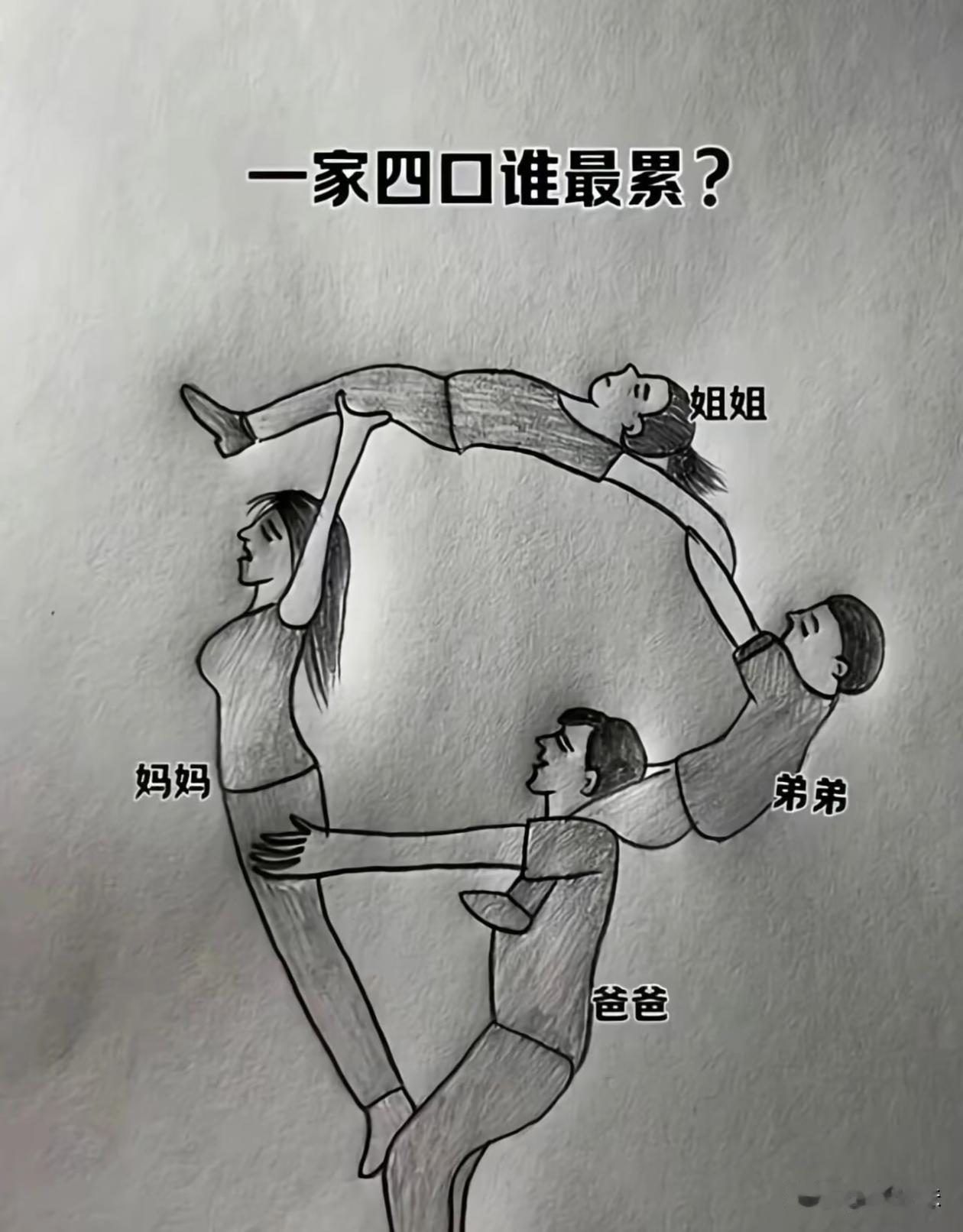 感觉爸爸最累，你们觉得呢？