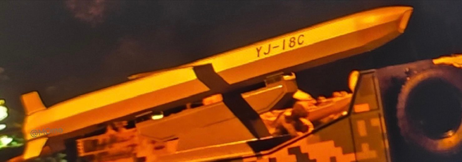 YJ18C高清图[思考]YJ18C头部有硕大的光学窗口，具备攻击移动目标的能力