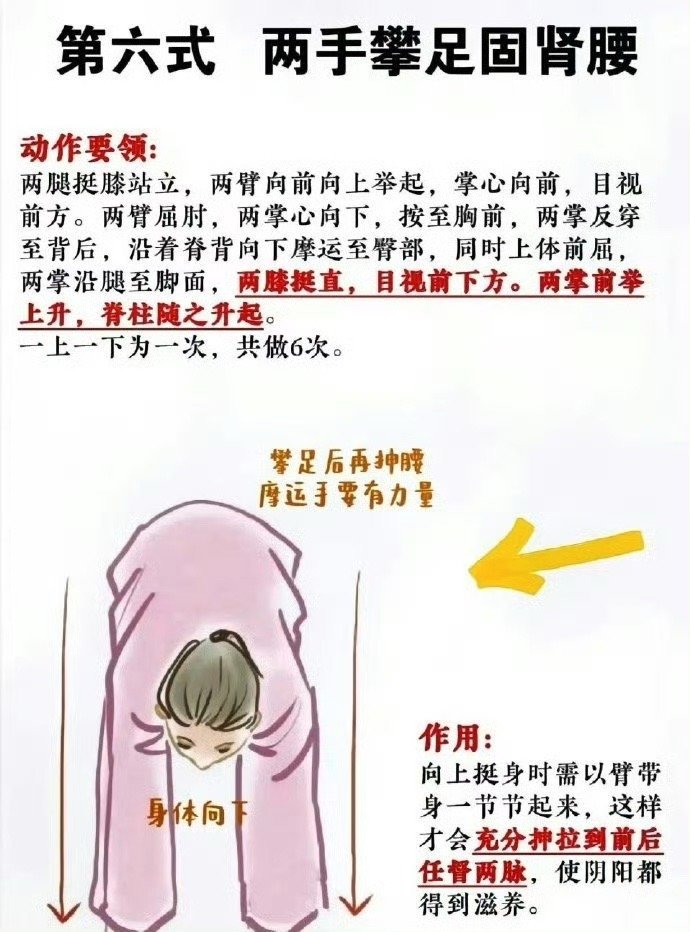 终于看懂八段锦啦