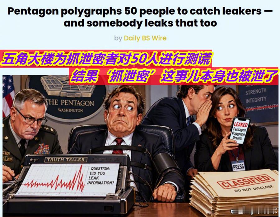 五角大楼调查泄密与中国图1：美对50名现役军官测谎一事发生在8月；图2：而美亲以
