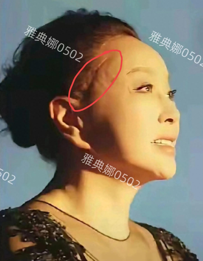 刘晓庆这个造型猛一看还以为是张兰呢，她很少把头发都梳起来!