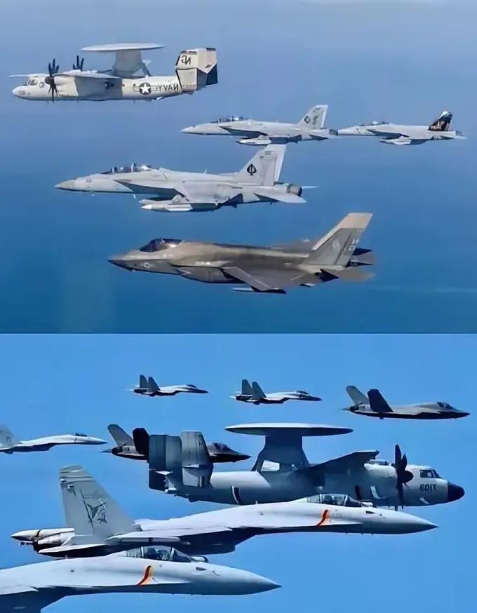 现在与大漂亮的航母战斗群正面掰手腕是一点问题也没有了，而且优势在我，原因有四: