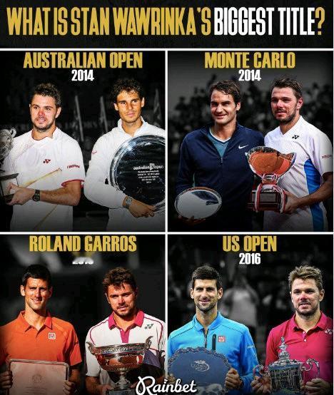 瓦林卡职业生涯3个大满贯和1个大师赛冠军都是从三大巨头手里抢到的，尤其是2015