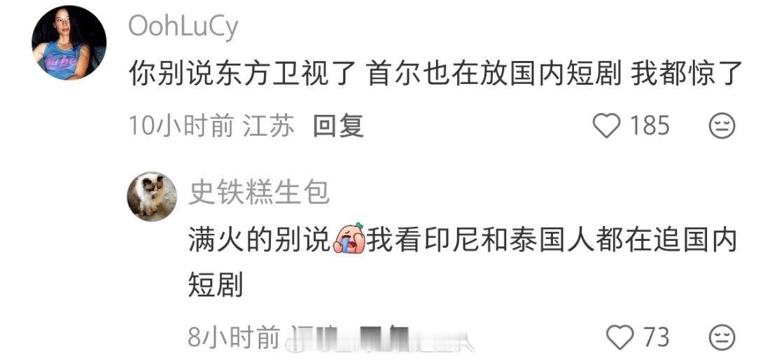 短剧现在这么火的吗？首尔都在放？也是上星台吗？短剧上星不匹配电视