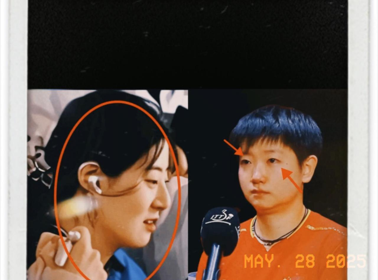 多哈的赛场上，孙颖莎准备发球时，一声干扰孙颖莎发球的喊声传入耳中，这让本场