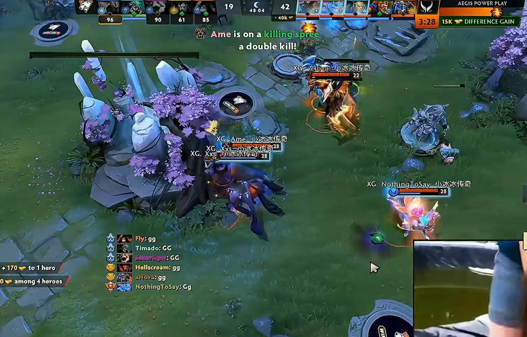 XG第一局有惊无险战胜VP，这把XG的狼人体系不像其他狼人强队那样将节奏提的很快