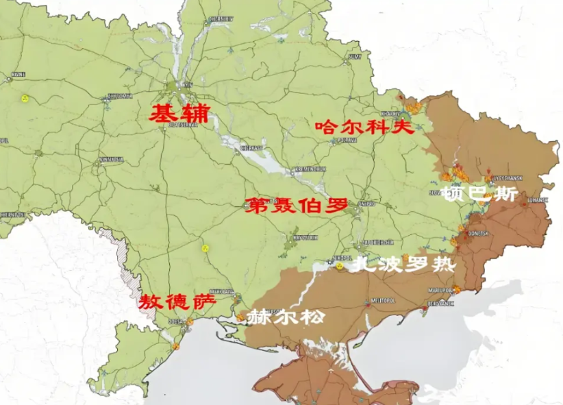 美国提出的“领土交换”计划是这样的。乌军撤出整个顿涅茨克和卢甘斯克地区，并将这些
