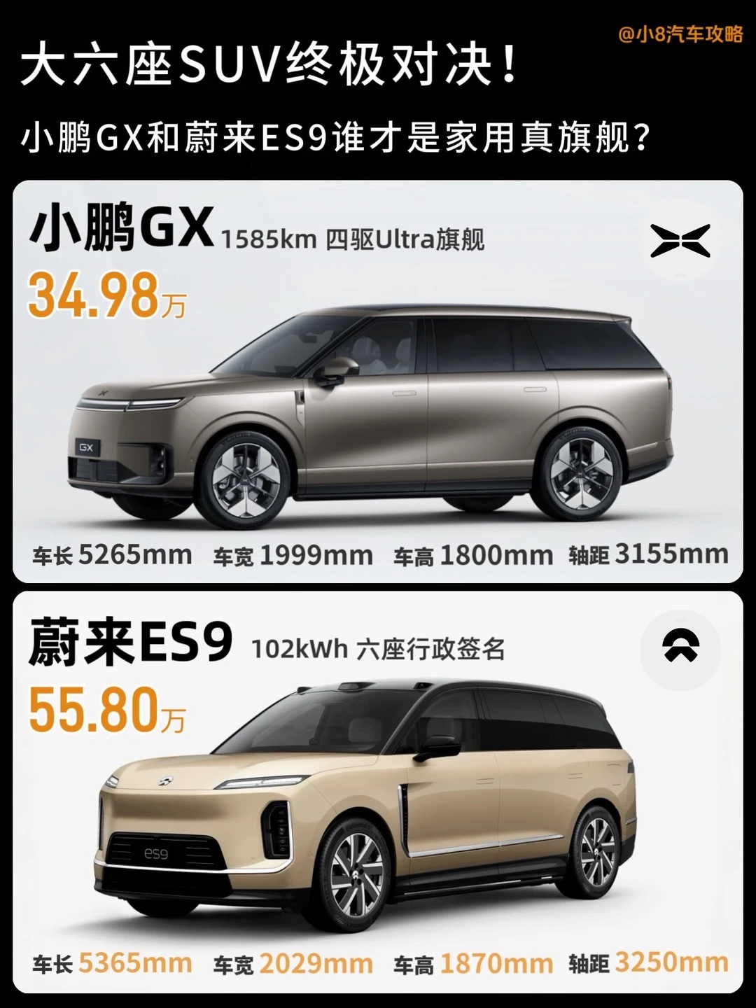 真旗舰不套路，小鹏GX🆚蔚来ES9谁更值得购买