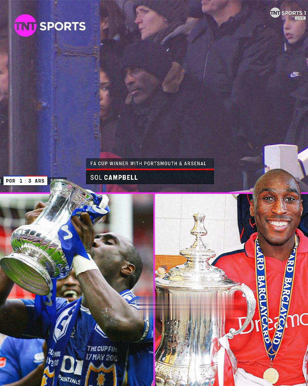 传奇归来, 索尔-坎贝尔现身弗拉顿公园, 见证两支老东家对决