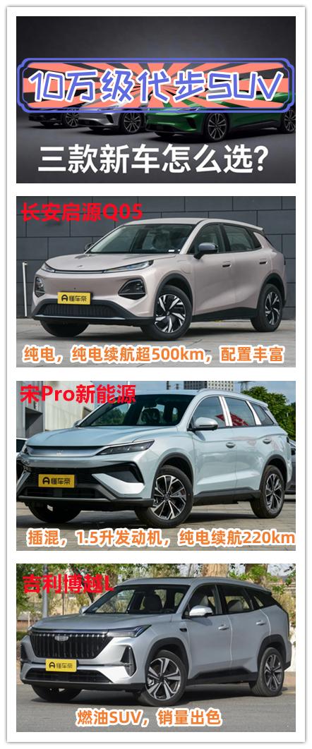 购买一辆10万级别的代步SUV，一定要跟着销量榜单来购买，基本是不会踩坑的。第