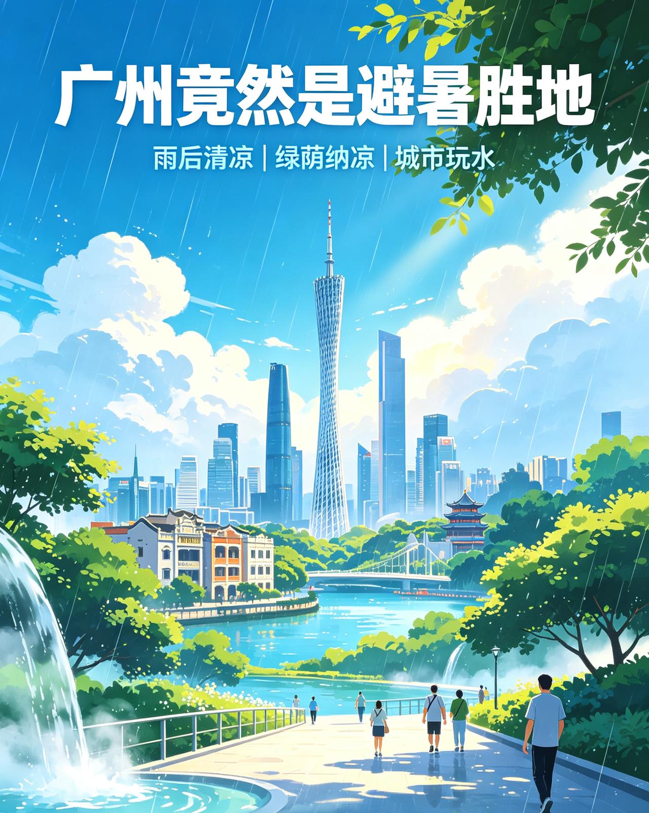 广州在2026年的夏天竟然成为避暑胜地，很多人想不到，为什么？往年盛夏的广州闷