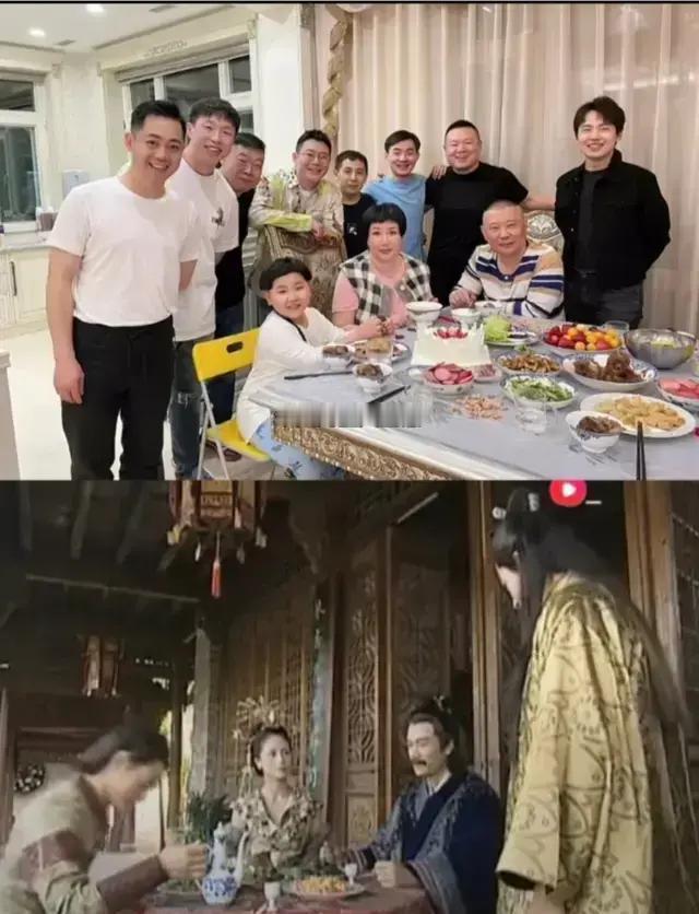 郭麒麟站着，小儿子坐着，有人急着说偏心。别闹了，一个七岁孩子，站十分钟腿都软了