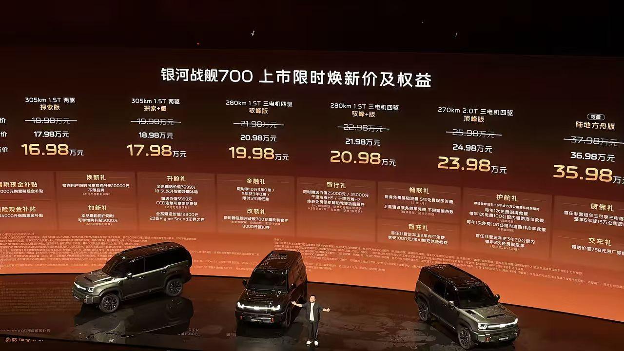 无论你是可城的，还是可野的，银河战舰700的产品定义和定价，一出来就是明晃晃的要