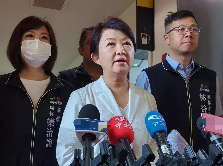 台中市长卢秀燕9月23日上午受访时，针对台北市长蒋万安最新民调仅领先民进党参选人