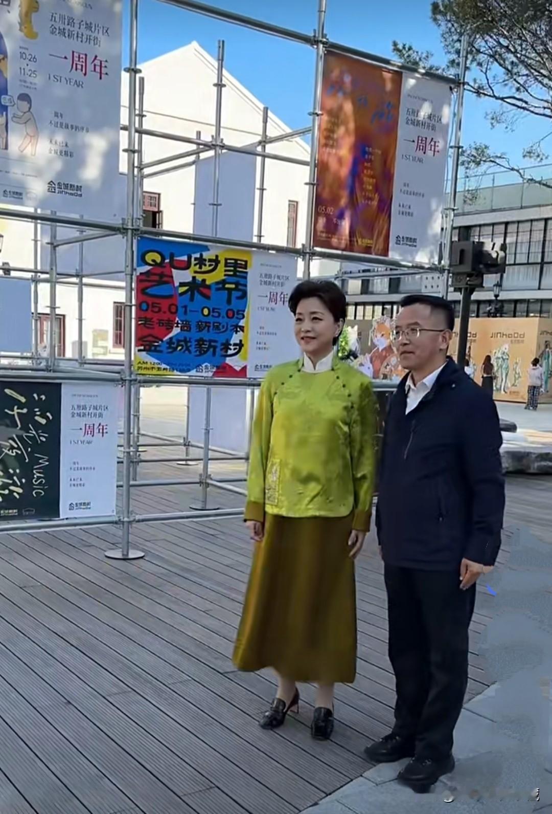 著名主持人杨澜身穿中式服装来到苏州十全街!知性优雅、古典充满东方魅力是杨澜的主持