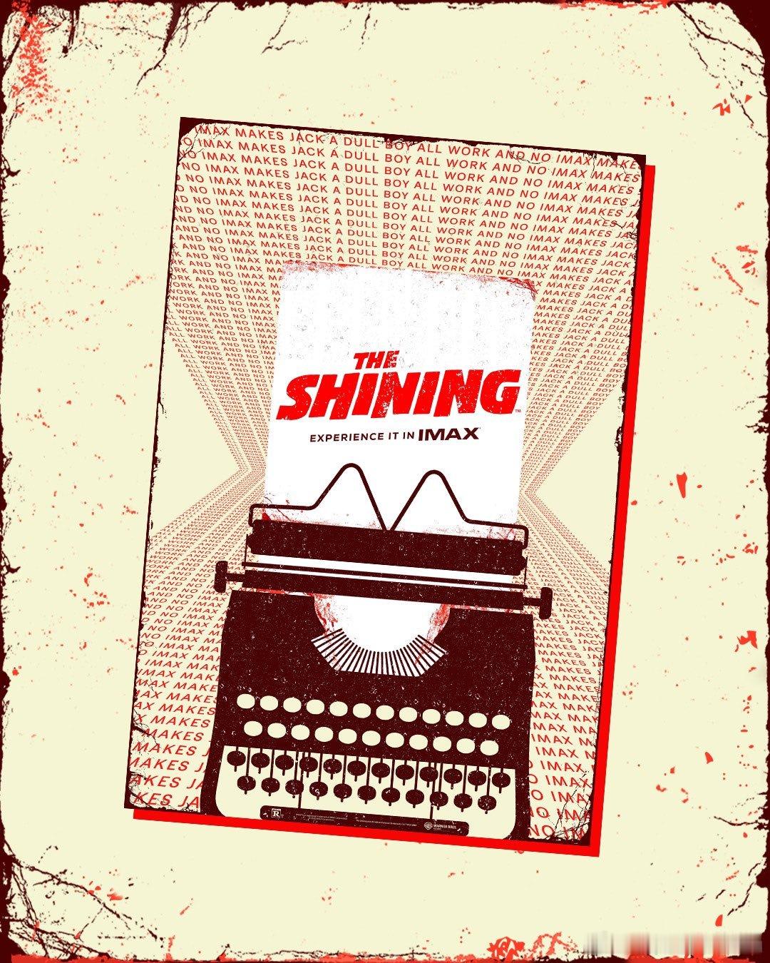 两张《闪灵》的IMAX海报，12月12日首次以IMAX格式在北美上映