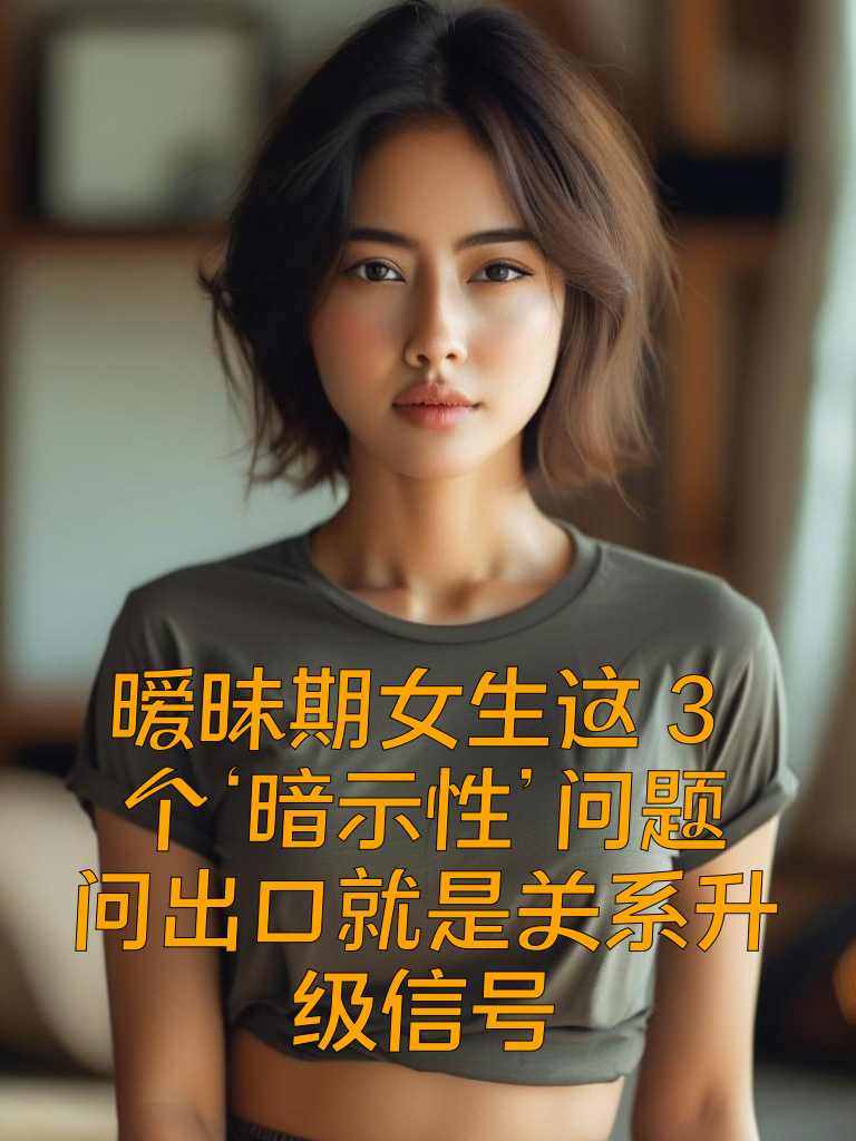 暧昧期女生这3个‘暗示性’问题，问出口就是关系升级信号