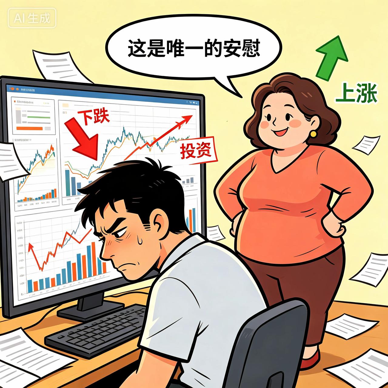 有网友调侃，现在投资全都是个笑话：黄金1200变800，亏麻；白银32跌到1