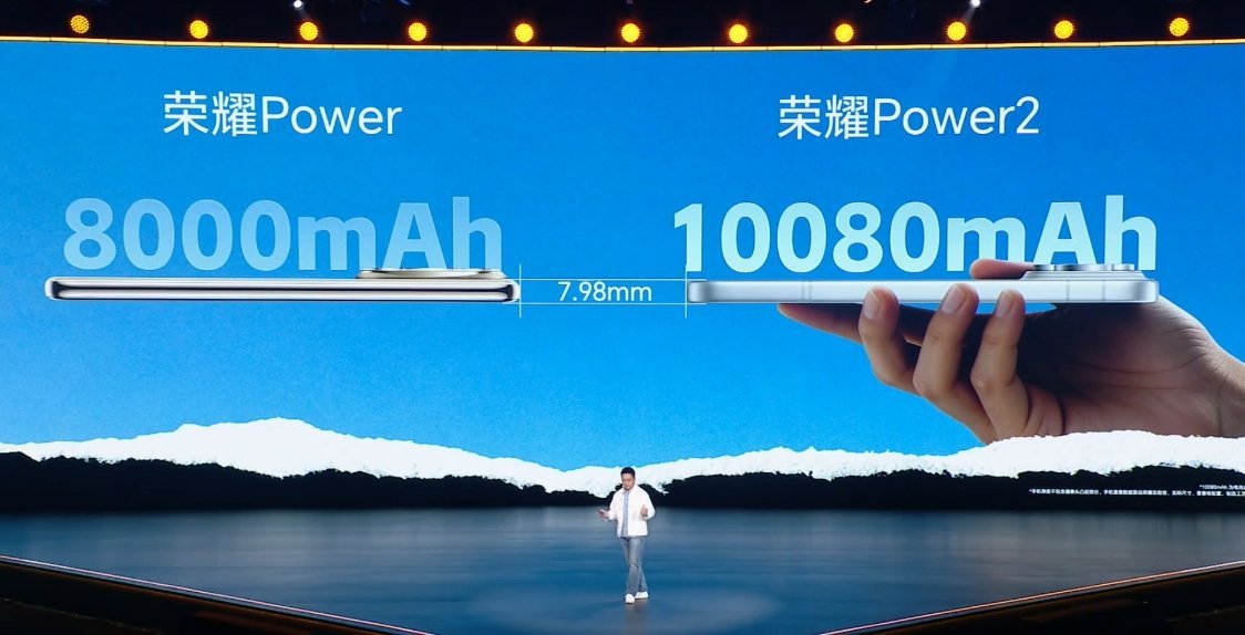 荣耀Power2采用第一款电池破万的手机，10080mAh第四代青海湖电池（1