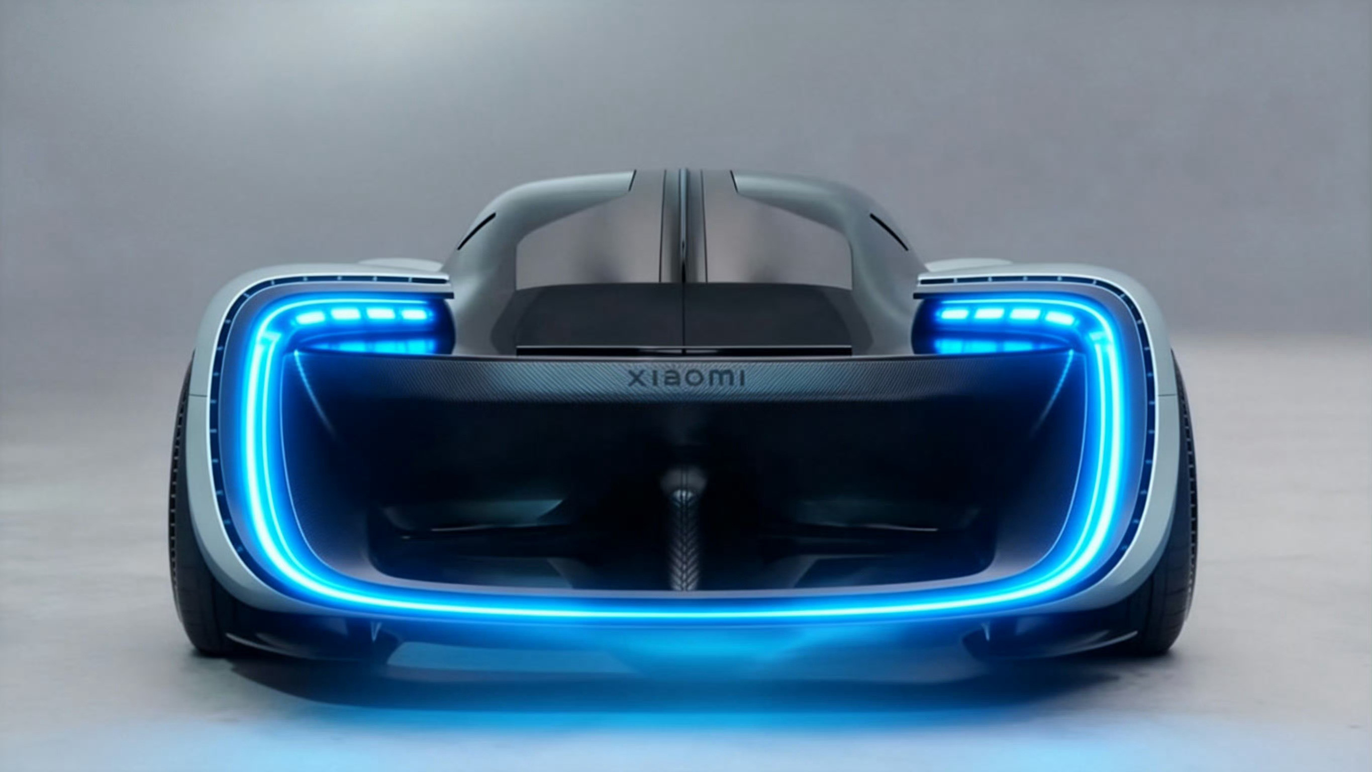 小米超跑亮相小米神秘超跑凌厉线条配合宽体低趴姿态，轮毂上清晰可见的“XIAOMI