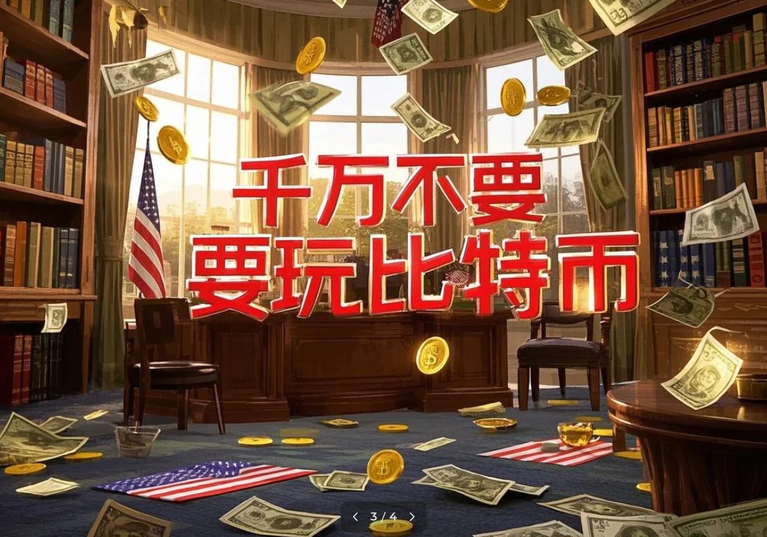 千万不要玩比特币！川普家族挖矿上市，达利欧警告债务炸弹？千万不要玩比特币。
