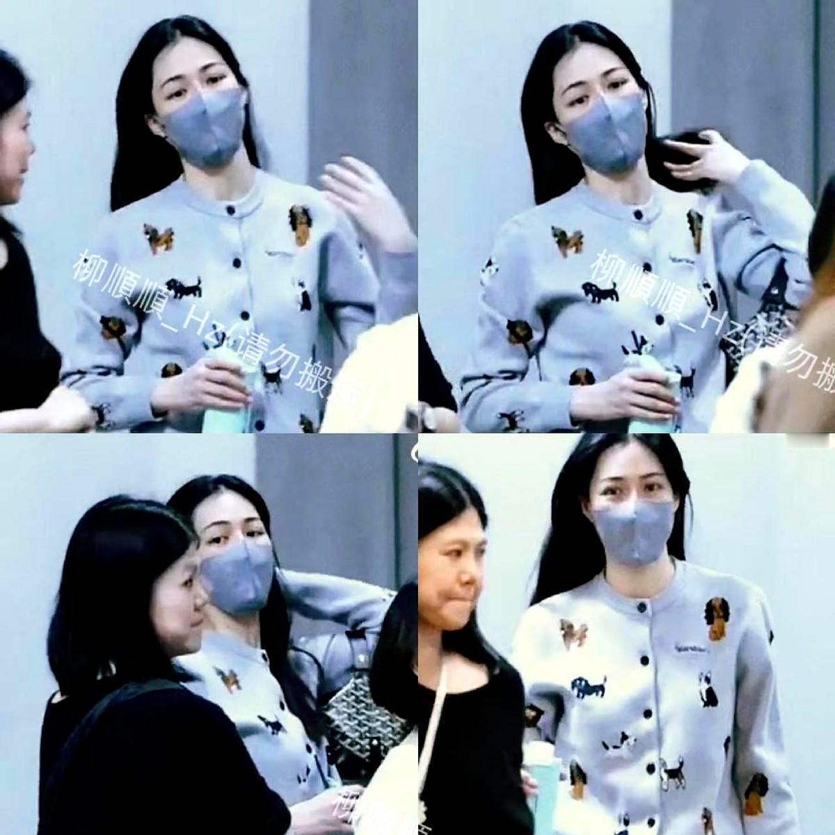 邝玲玲穿拖鞋上班，直接把热搜给干爆了。就一身休闲装，戴个口罩，趿拉着一双拖鞋