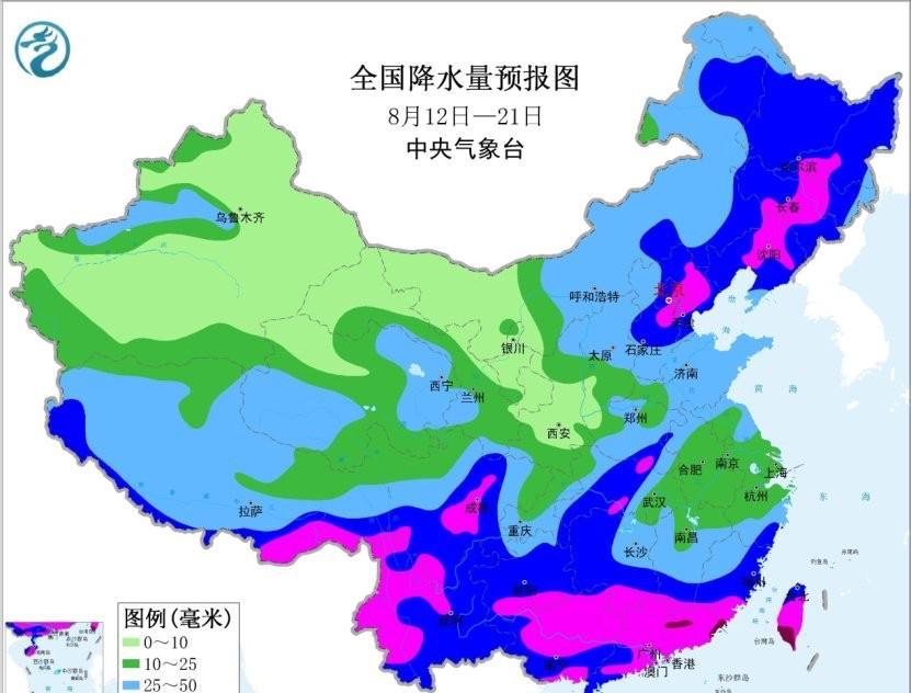 根据中央气象台预报，未来十天我国西南华南大部、华北东部、东北中南部雨水偏多，江南