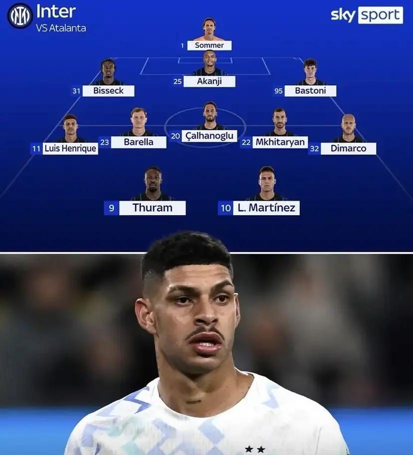 国米今晚赢球的关键，可能是一个“不该首发”的人。看亚特兰大前锋斯卡马卡。他