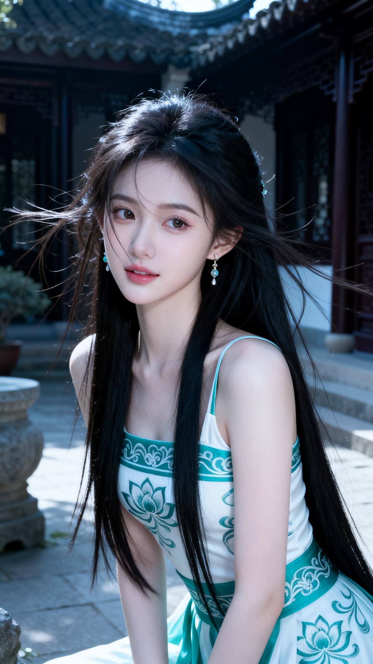 古典与现代的完美结合，惊艳的东方美人！东方气质美人古典温婉美女古典国风美女