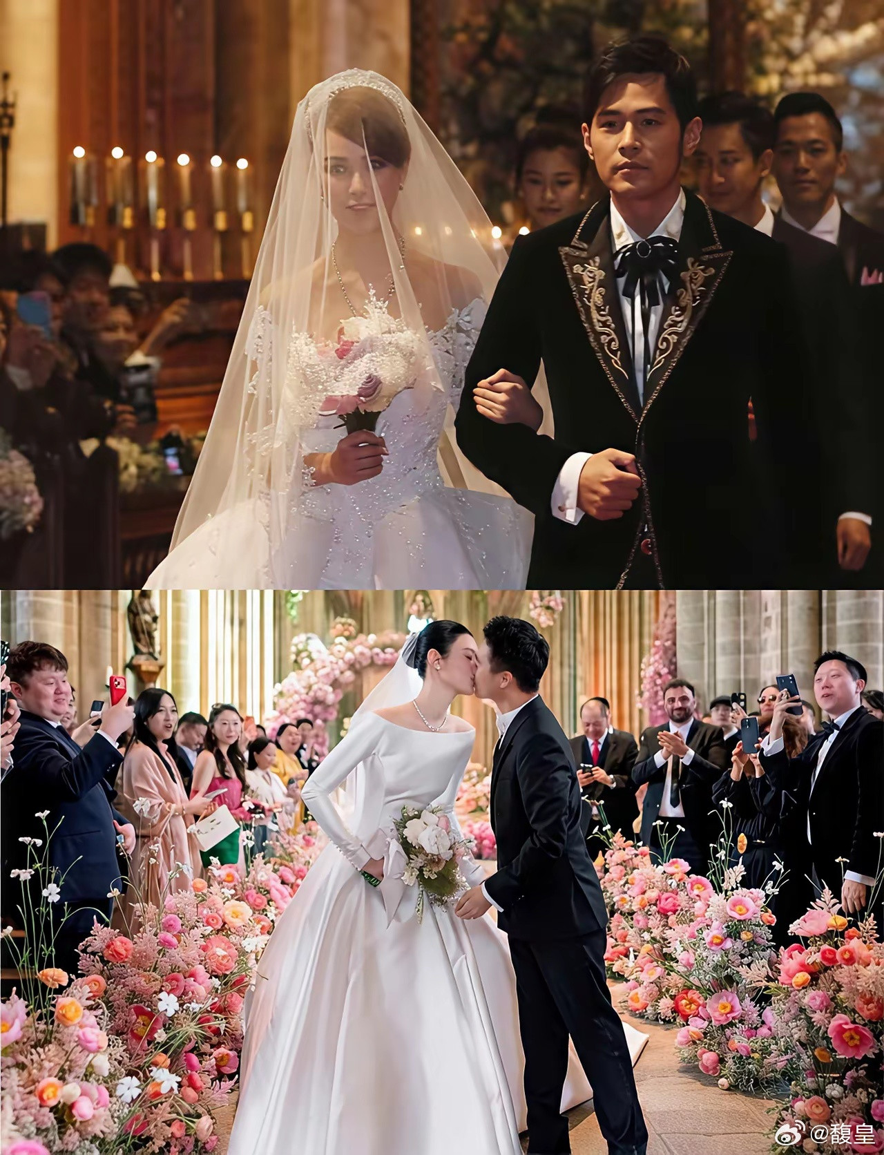 古堡婚礼两种打开方式，周杰伦偏文艺浪漫，奚梦瑶奢华隆重，全都很好看。