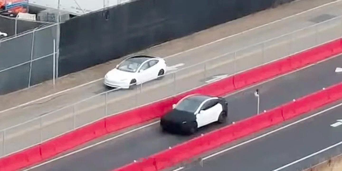 平价版ModelY？特斯拉新车型谍照曝光葱爆新车据说是ModelY的更入门版