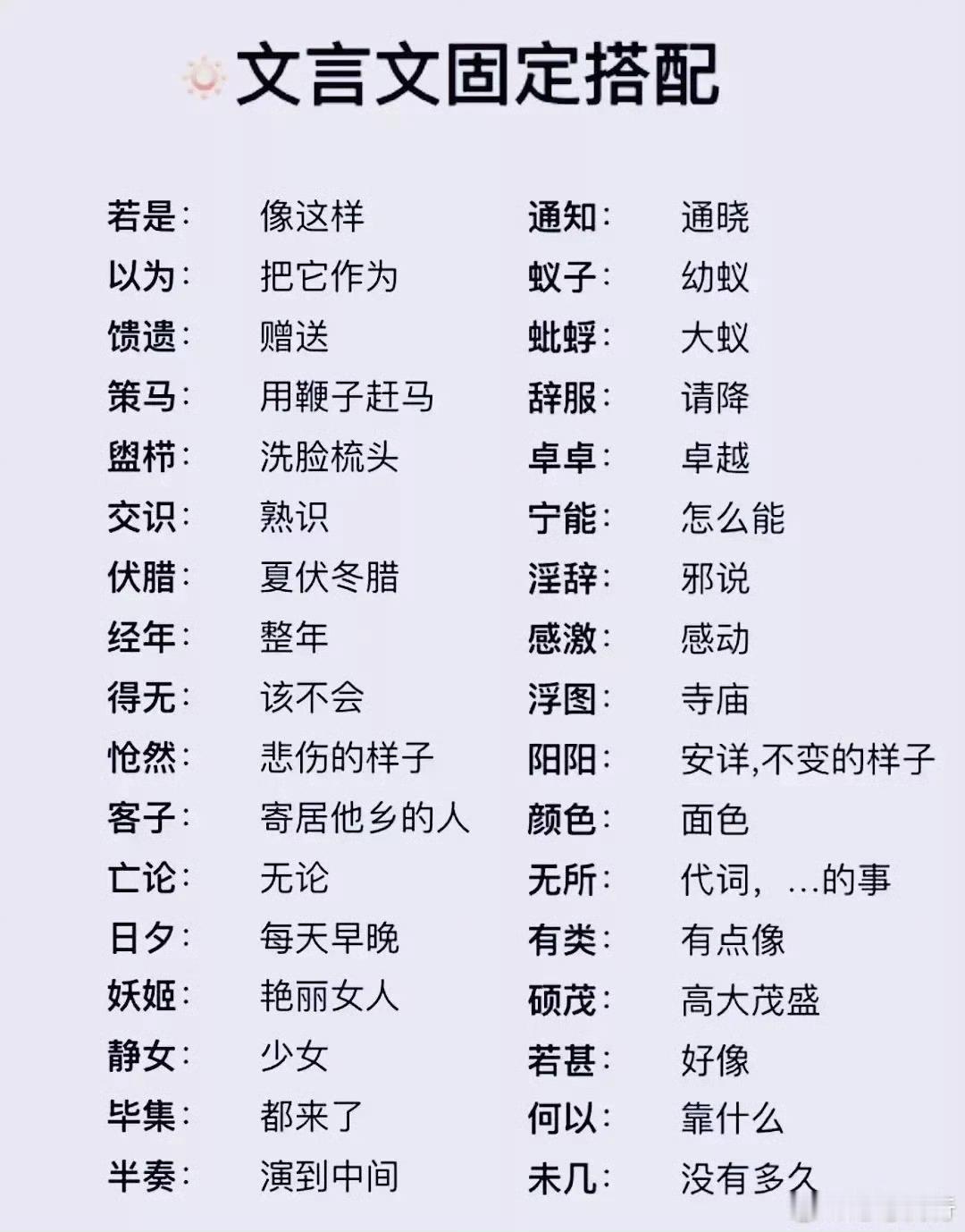 文言文再难，无非就是这9页纸​​​