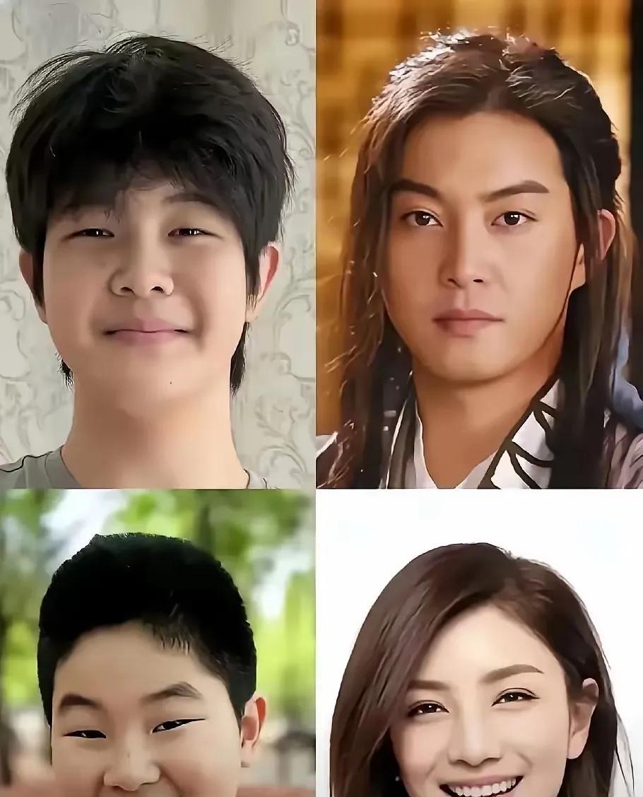 这俩儿子跟爹妈都不像，像胡可的话，那绝对丑不了。像沙溢也行，年轻时也是很帅气的。