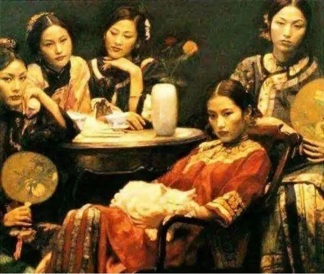 1927年，康有为奄奄一息，临终前，他拥着年仅22岁、娇艳欲滴的六姨太阿翠，低声