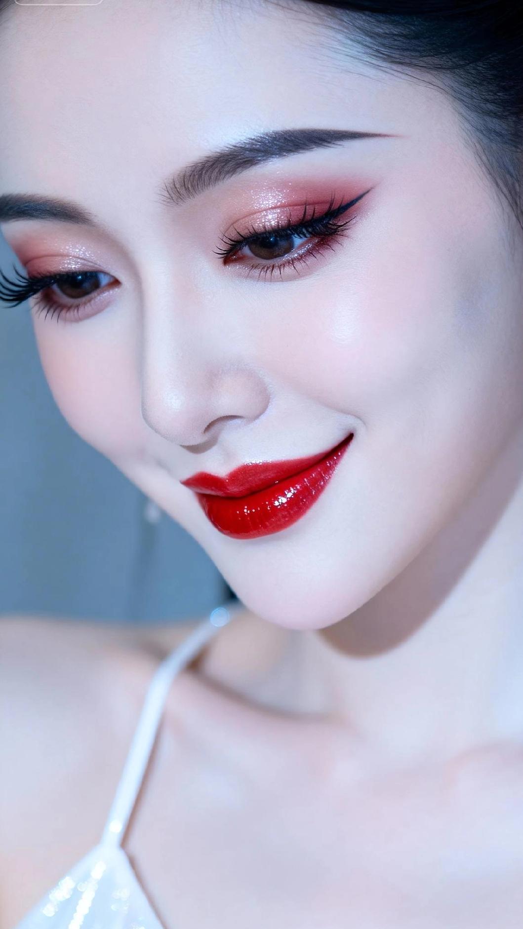 闪耀妆容，全场焦点。