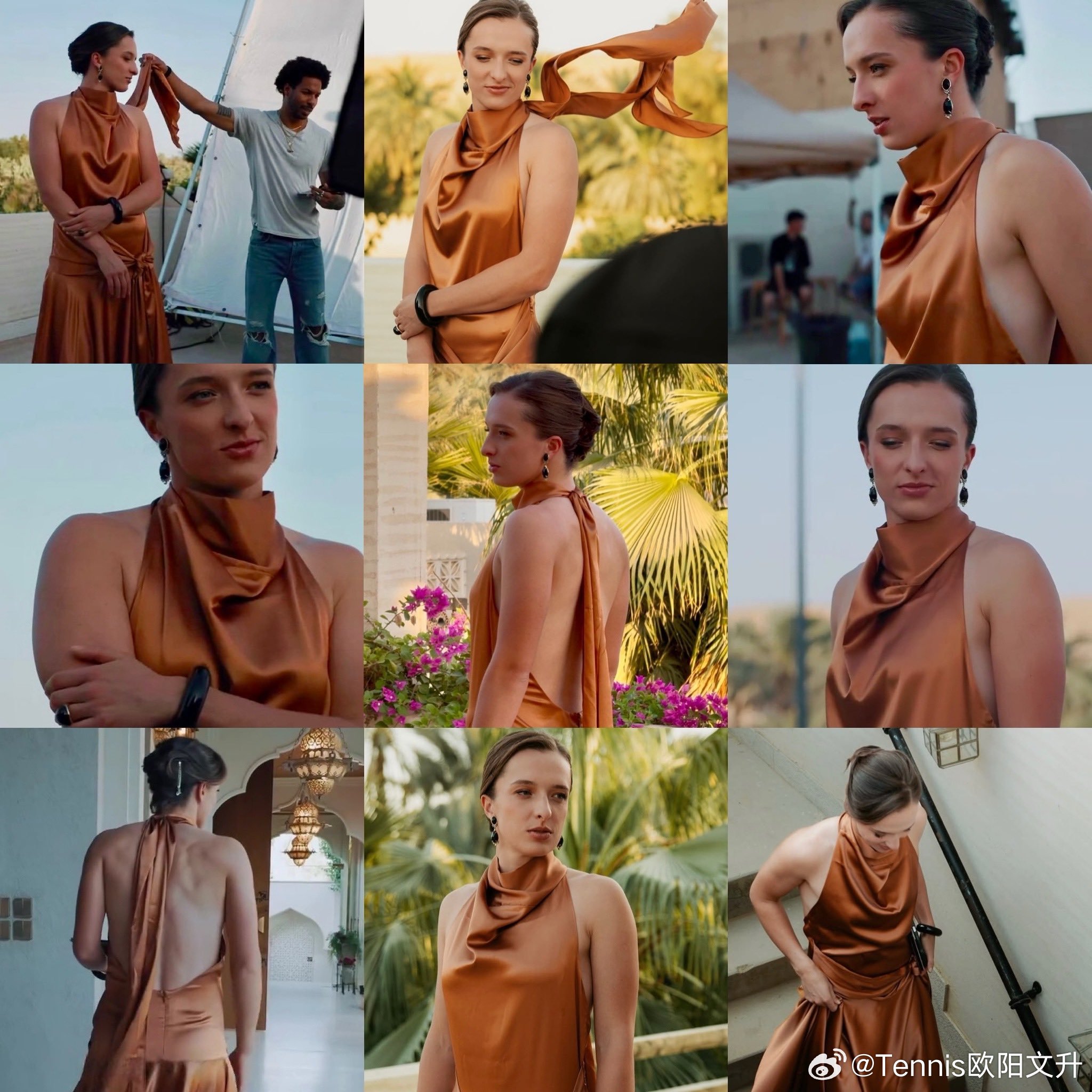 🇵🇱斯瓦泰克这套妆造还是很美的利雅得wta年终总决赛​​​