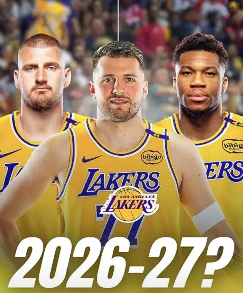 史上最强三巨头，湖人2027年有望集齐东契奇+约基奇+字母哥!众所周知，20