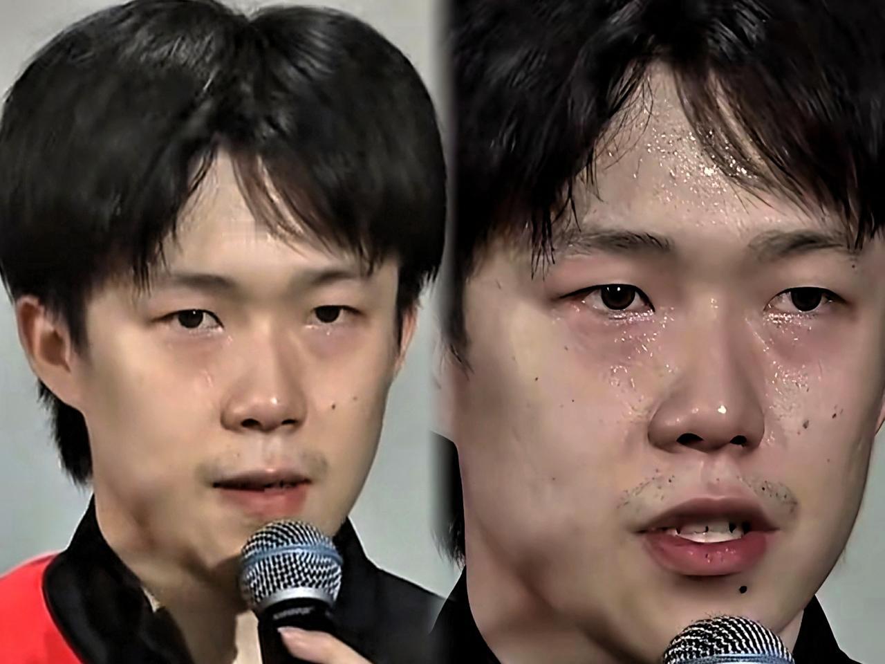 好家伙，看得我鼻子一酸！成都混团，中国队8:4胜德国。赛后王楚钦满头大汗接